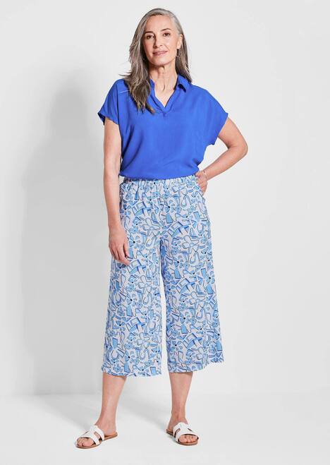 GOLDNER Gedessineerde broek VERA Gedessineerde broek VERA van pure viscose