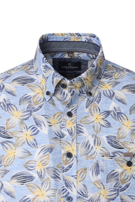 Freizeithemd Kurzarm Print Casual Fit