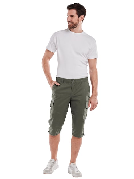 Herren Capri-Hose regular , Khaki