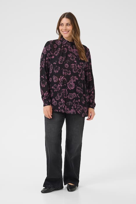 Langarm-Bluse Regular fit