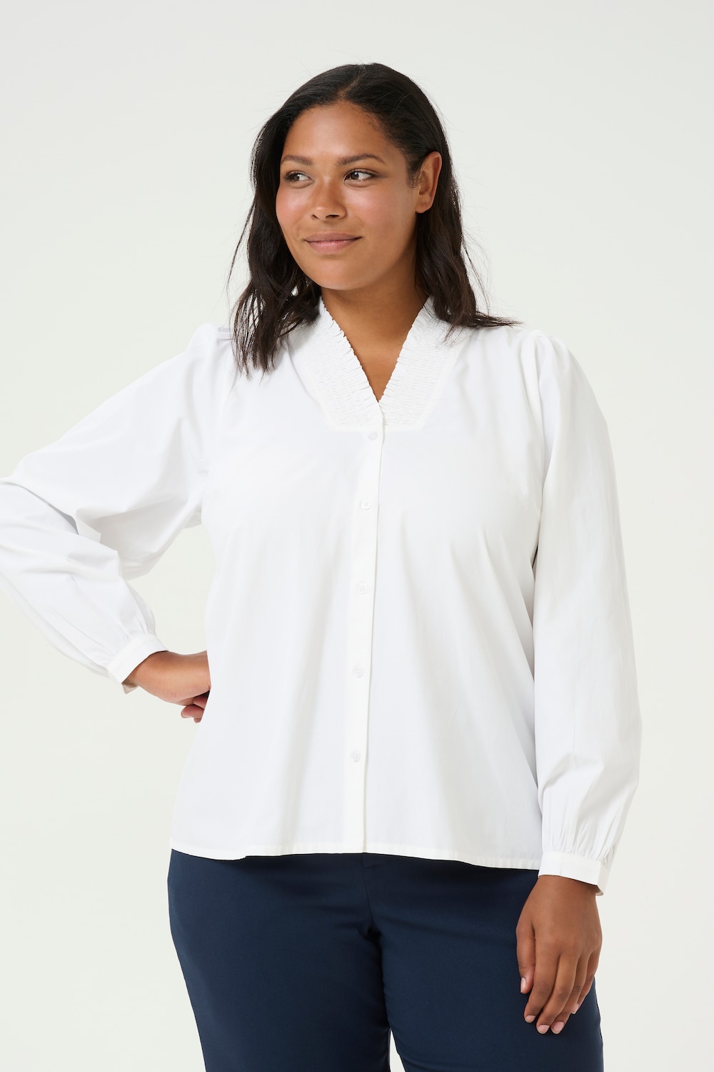 Langarm-Bluse Regular fit