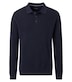Polo-Shirt Langarm uni