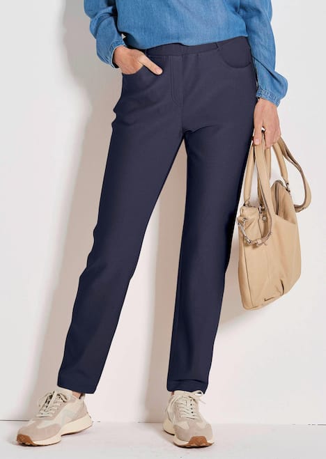 GOLDNER Broek LOUISA Broek LOUISA met fijne keperstructuur