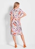 Kurzarm-Kleid mit Ethno-Print
