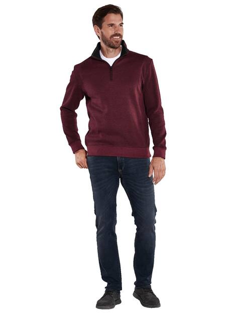 engbers Herren Sweatshirt mit Stehkragen , Magenta