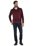 engbers Herren Sweatshirt mit Stehkragen , Magenta