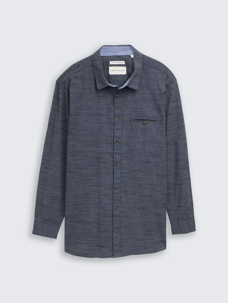 Regular Fit Hemd mit Turn-Up-Funktion