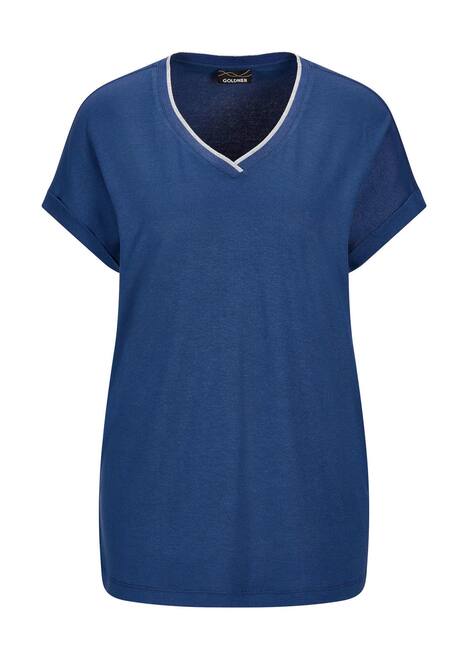 Elegantes Kurzarmoberteil mit Glanz