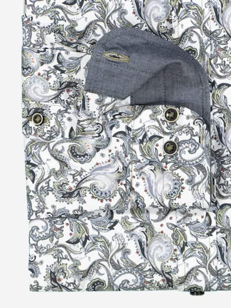 engbers Herren Langarm-Hemd gemustert , Khaki