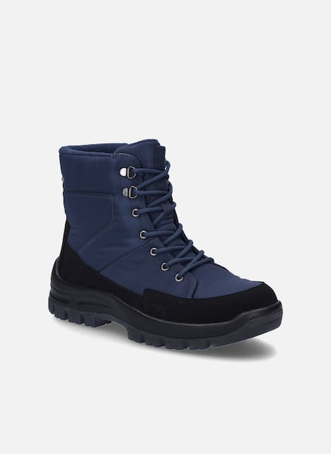 Herren Stiefelette Alaska 50, schwarz-blau