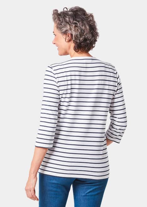 Buntgewirktes Ringelshirt