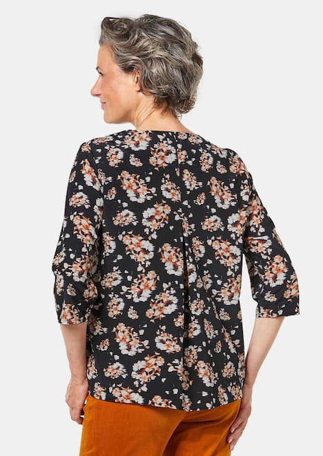 Bluse mit Blumendruck