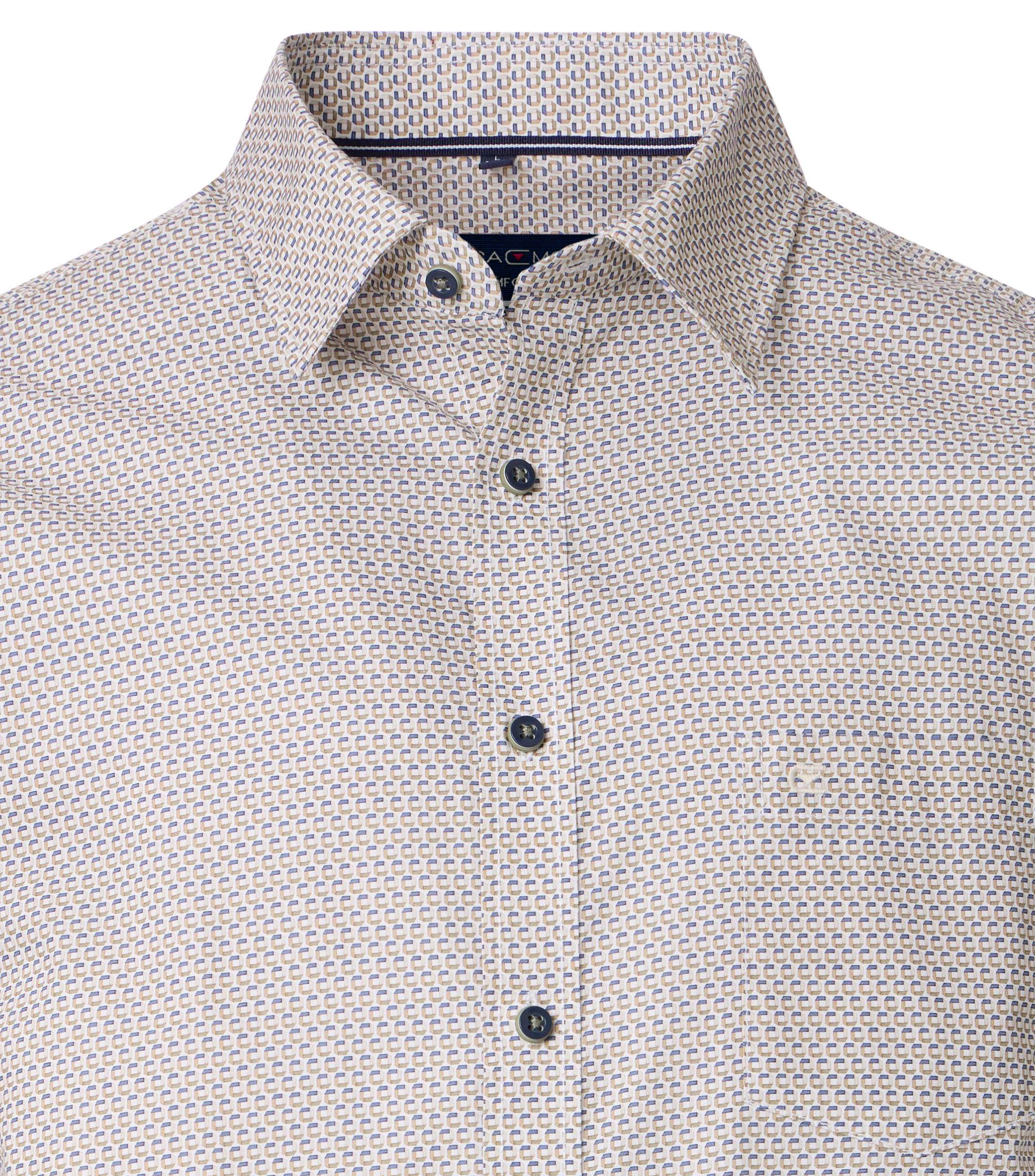 Freizeithemd Kurzarm Print Comfort Fit