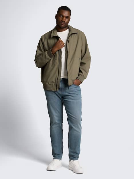 Blouson Jacke mit verstaubarer Kapuze