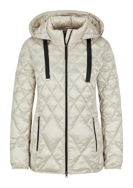 GOLDNER Jas Gewatteerd jack met een ruitmotief