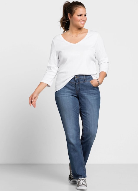 Stretch-Jeans Uni