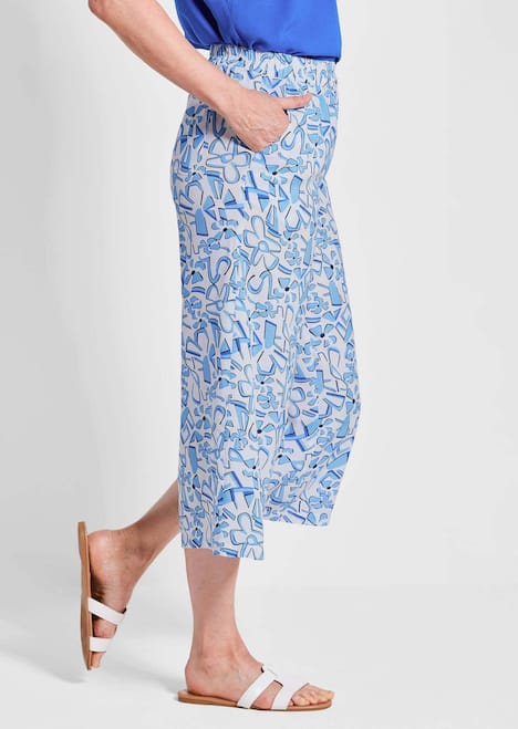 GOLDNER Gedessineerde broek VERA Gedessineerde broek VERA van pure viscose