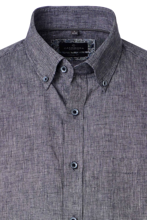 Leinenhemd kurzarm uni Comfort Fit
