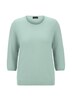 Halbarm Baumwollpullover mit Struktur
