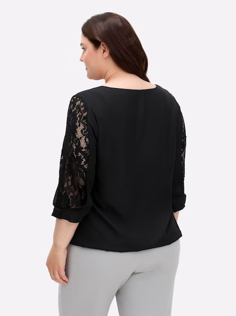 Tunika 3/4-Arm Ohne Kragen