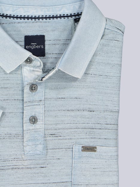 engbers Herren Poloshirt , Hellblau