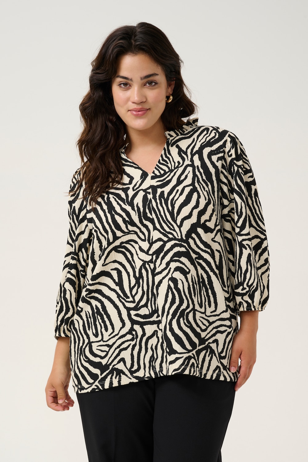 Langarm-Bluse Regular fit
