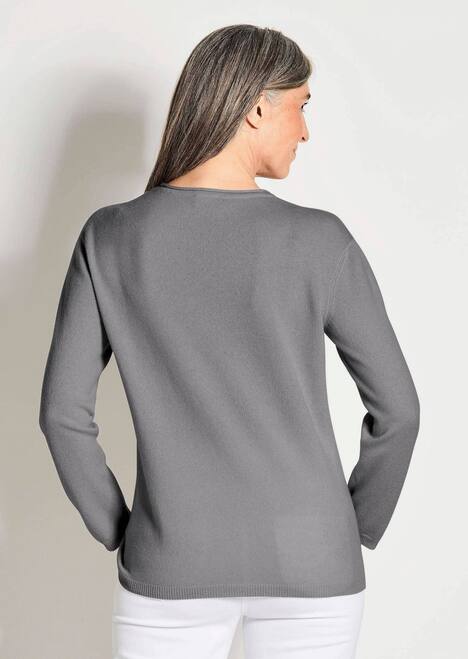 Basicpullover mit V-Ausschnitt