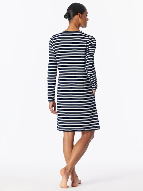 Schiesser Damen Nachthemd Casual Essentials - nachtblau
