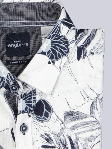 engbers Herren Hemd langarm , Saphirblau