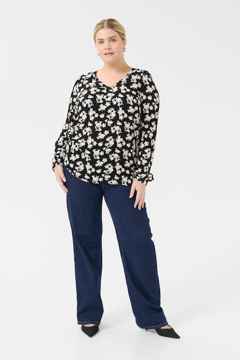 Langarm-Bluse Regular fit