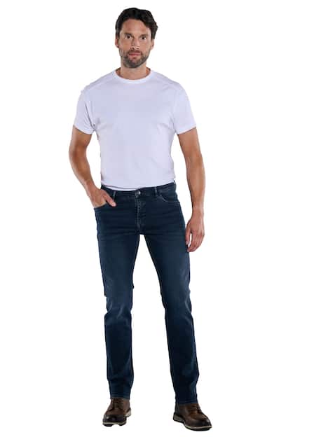 engbers Herren Super-Stretch-Jeans regular , Saphirblau
