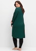 Sweatkleid Langarm Uni Ohne Kragen