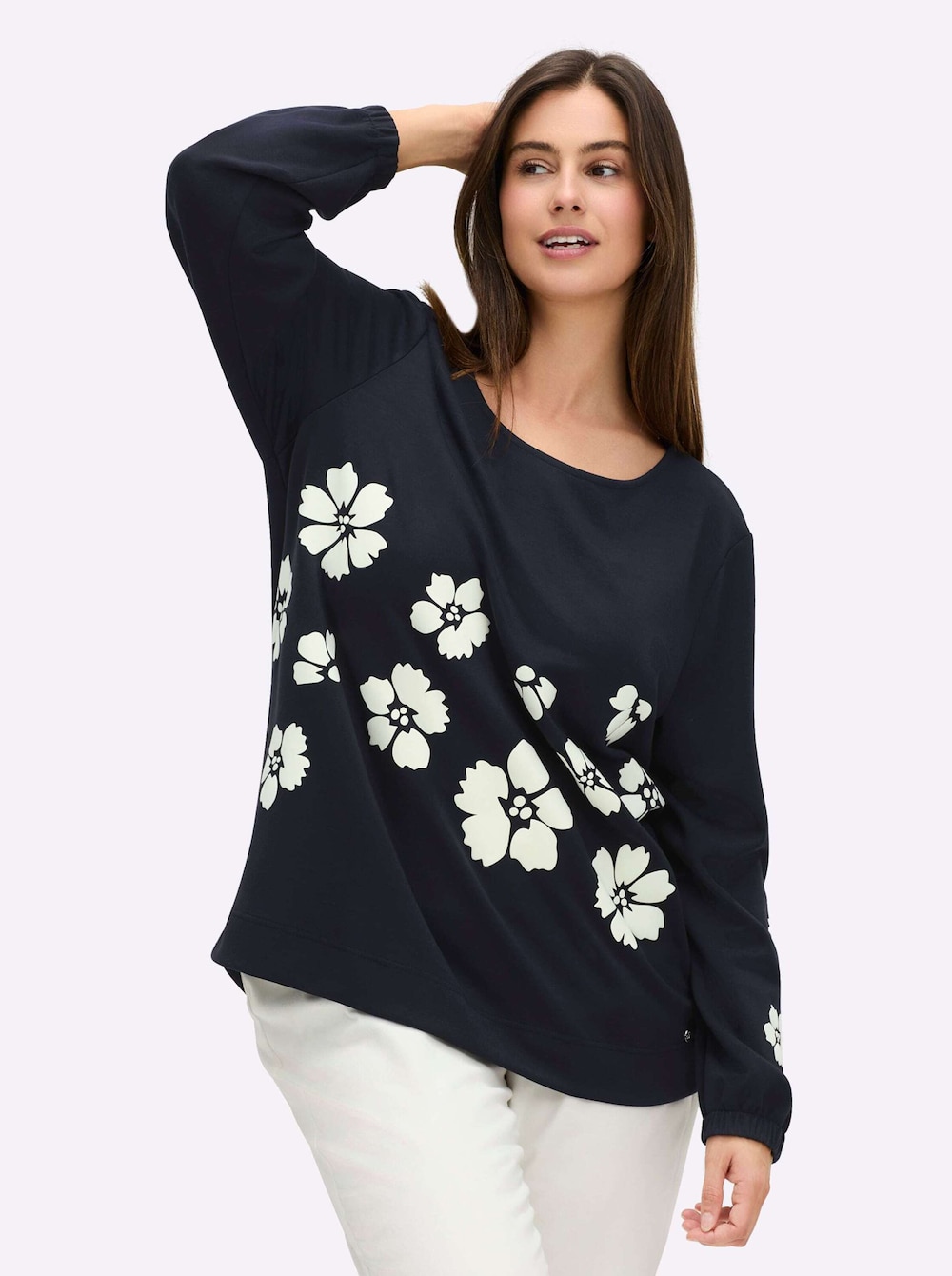 Sweatshirt Langarm Ohne Kragen