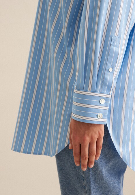 Damen Longbluse - Streifen