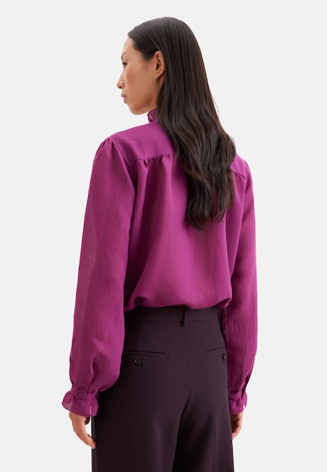 Damen Ausgestellte Bluse - Uni
