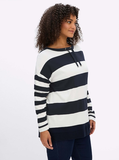 Sweatshirt Sweatshirt im Streifen-Mix Langarm keine Angabe