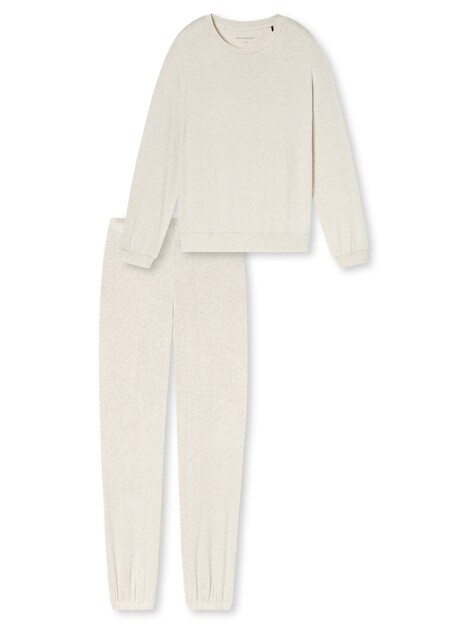 Schiesser Damen Loungeanzug Casual Feel beige-mel