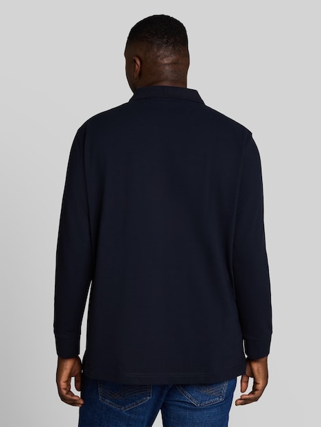 Langarm Piqué Poloshirt