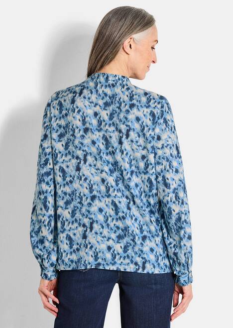 GOLDNER Blouse met print Blouse van viscose, met ruches