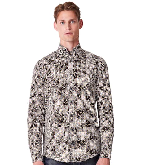 Freizeithemd Print Comfort Fit