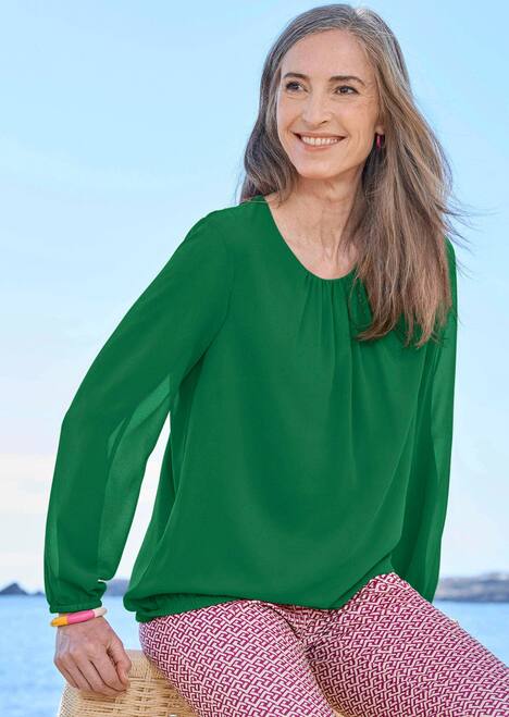 Elegante Bluse aus Chiffon