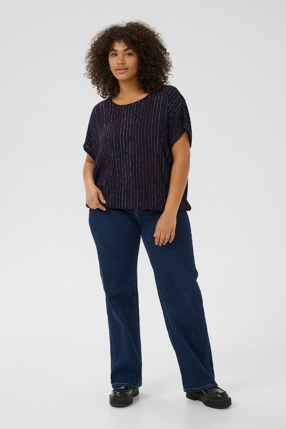 Kurzarm-Bluse Loose fit