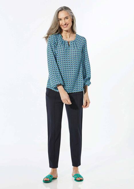 Druckbluse aus reiner Viskose