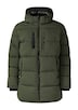 Wasserabweisende Pufferjacke mit abnehmbarer Kapuze und sportiven Details