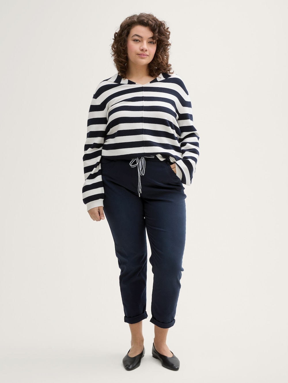 Tom Tailor Women PLUS Hosen & Chino Plus Size - Cropped Slim Hose