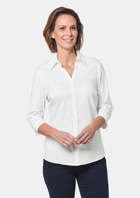 Stretchbequeme Bluse mit Baumwolle