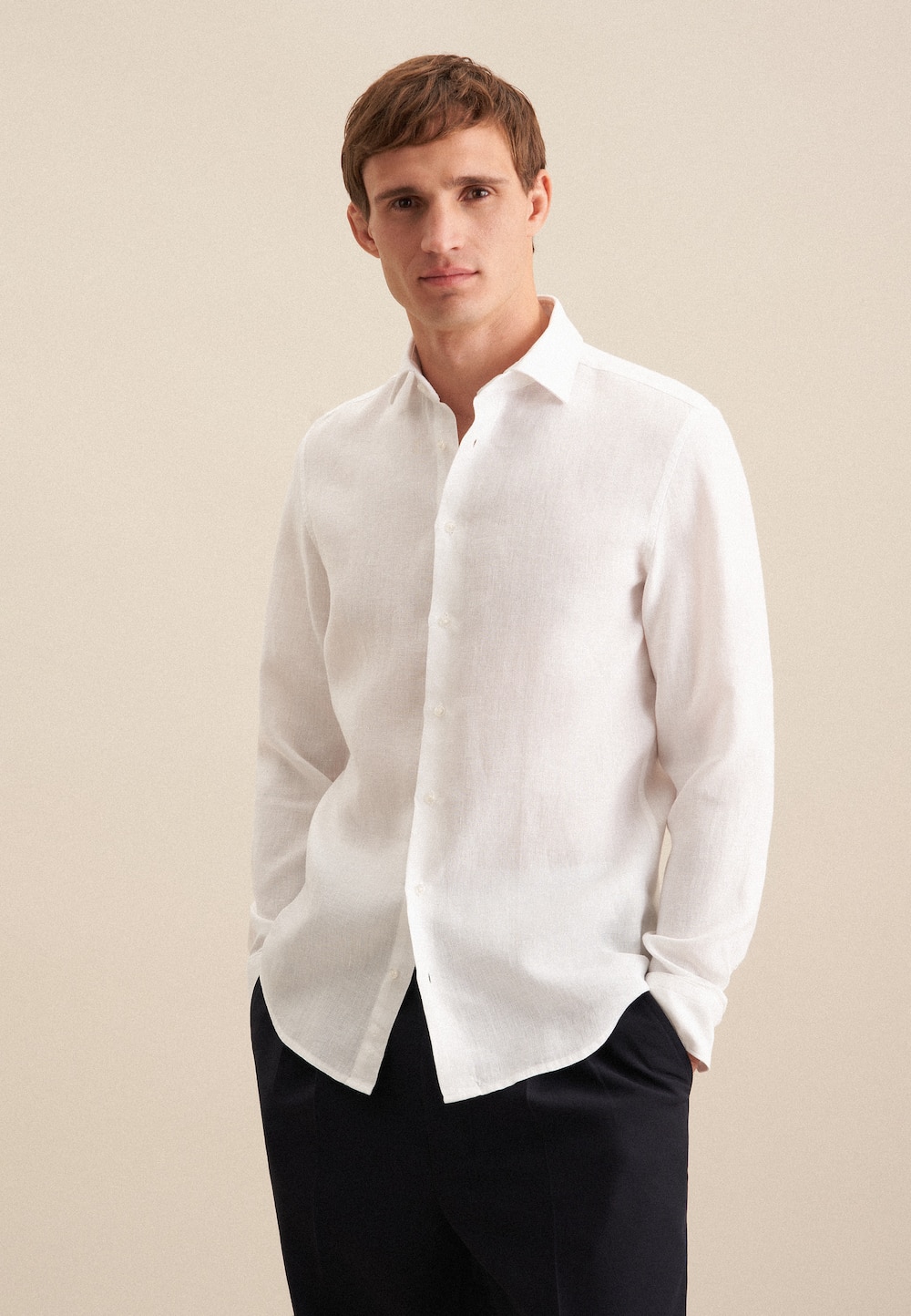 Herren Business Hemd - Uni