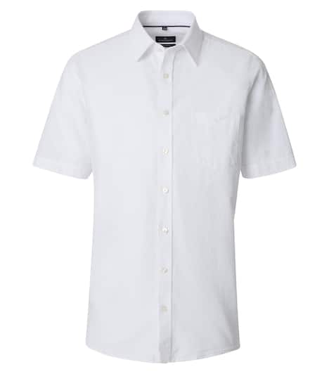 Leinenhemd Kurzarm uni Comfort Fit