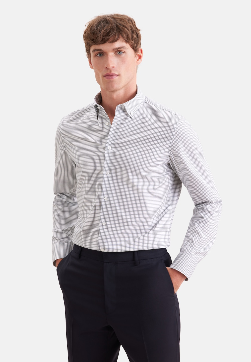 Herren Business Hemd - Karo