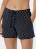 Schiesser Damen Pyjamahose Mix & Relax - dunkelblau-gem.